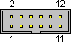 12 pin IDC female connector layout